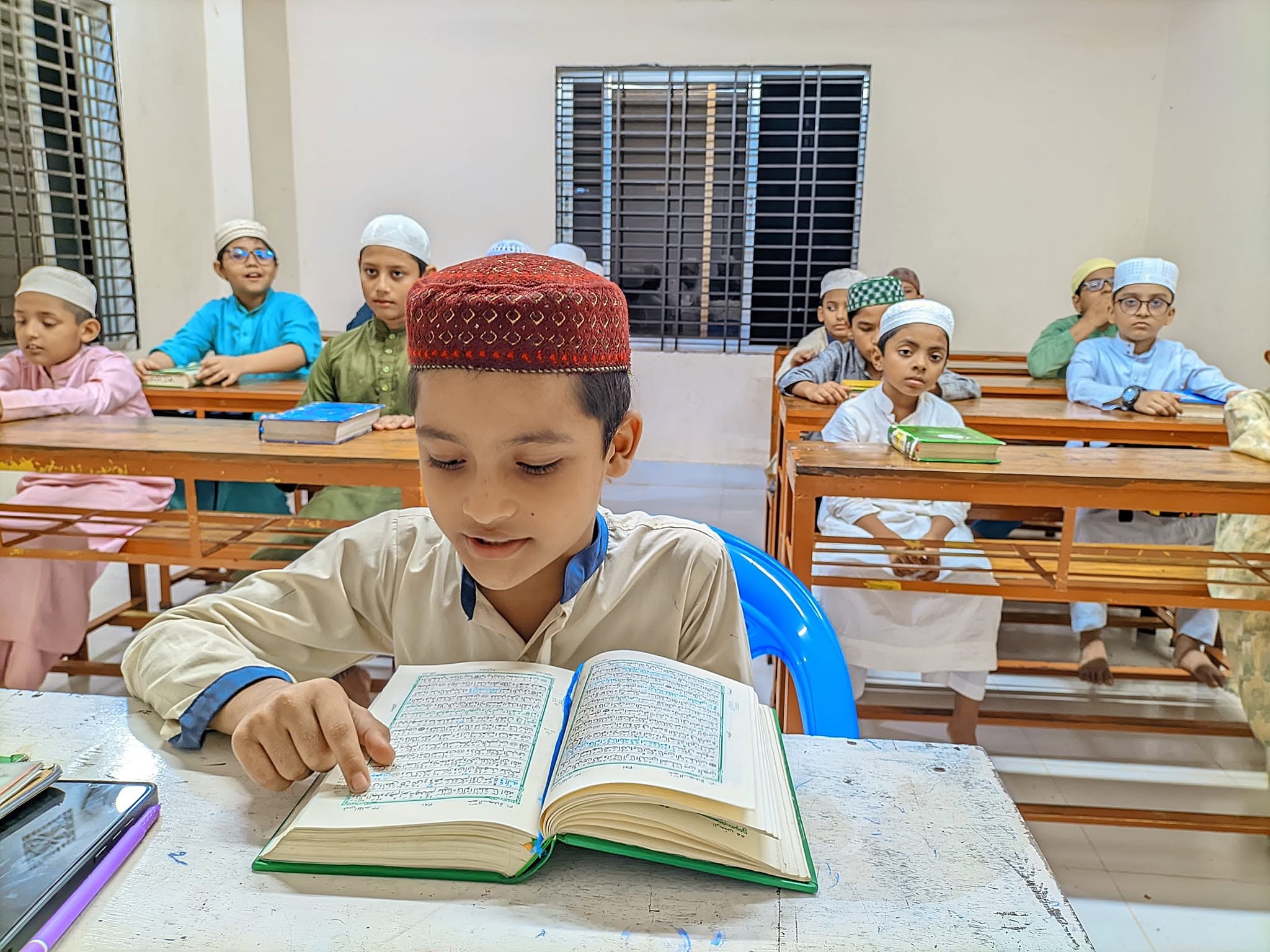 Students at Madrasatul Ulomi Wal Hikam
